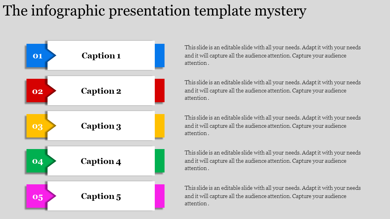 Layered Horizontal Infographic Presentation Template